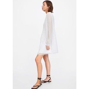 ZARA DOTTED MINI MESH DRESS